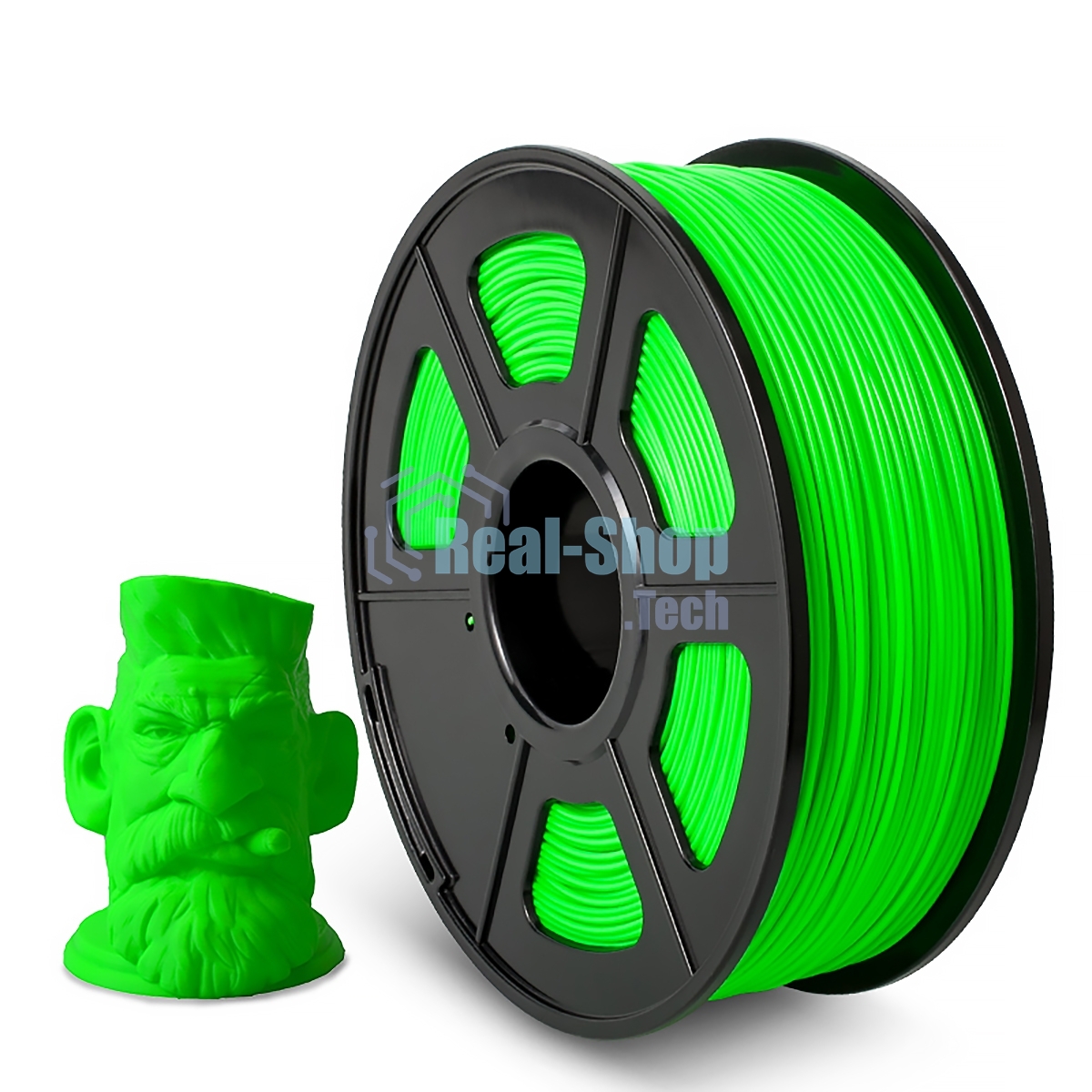 Филамент NVPrint ABS Green для 3D печати диаметр 1.75мм длина 330 метров масса 1 кг