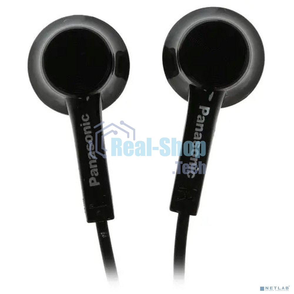 Наушники Panasonic RP-TCM115GCK внутриканальные 10-24000Гц 1.2м 3.5мм 98дБ микрофон, черный