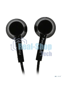 Наушники Panasonic RP-TCM115GCK внутриканальные 10-24000Гц 1.2м 3.5мм 98дБ микрофон, черный