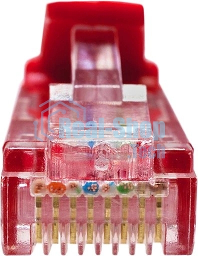 Патч-корд Suprlan 10-0154 UTP RJ-45 вил.-вилка RJ-45 cat.5e 3м красный LSZH 24AWG