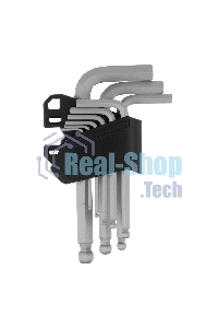 Набор ключей имбусовых Сибртех HEX, 1,5-10 мм, CrV, 9 шт., с шаром