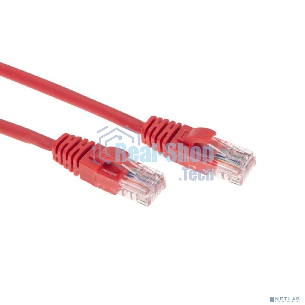 Патч-корд U/UTP Rexant cat.6, RJ45-RJ45, неэкранированный, 26AWG, LSZH, красный, 0.5 м