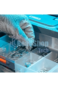 Органайзер для хранения с выдвижными лотками 310х150х260мм, 4 секции, пластик Stels