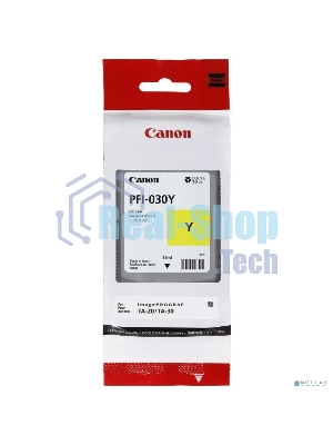 Картридж струйный Canon Pigment Ink PFI-030 Yellow желтый (55 мл) для Canon imagePROGRAF TM-240, TM-340