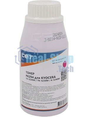 Тонер CET для Kyocera ECOSYS M5521cdn/M5526cdw/P5021cdn/P502 Magenta (PK294) 50г/бут. (TK-5220M/TK-5230M/TK-5240M) Japan
