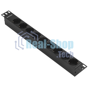 Блок розеток горизонтальный ExeGate ServerPro PDU-19H907 Al-9S-C20, 19
