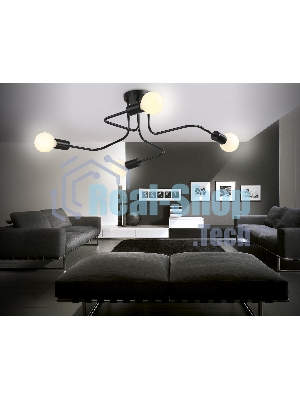 Светильник Ambrella light TR8022/4 BK черный E27*4 max 40W D715*205