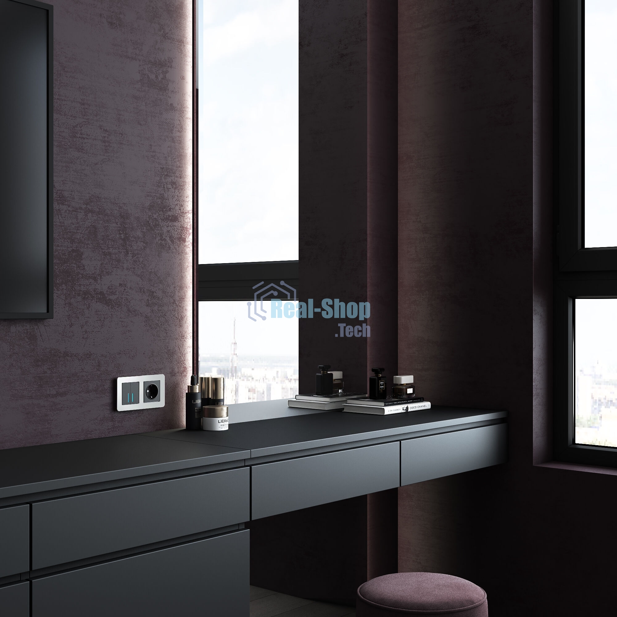 Рамка на 2 поста Platinum (алюминий) W0022606