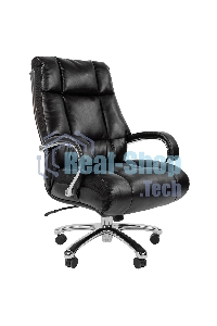 Кресло офисное Chairman 405 экокожа, хромированный металл, газпатрон 4 кл, ролики BIFMA 5,1, механизм качания