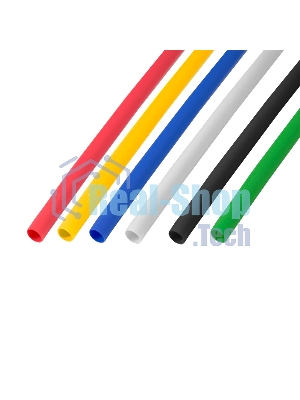 Термоусаживаемые трубки Rexant 3,0/1,5 мм, набор пять цветов, упаковка 50 шт. по 1 м