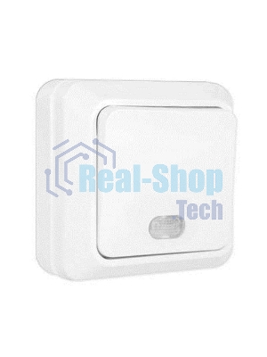 Выключатель 1-кл. ОП Олимп 10А IP20 с индик.белый Universal О0121