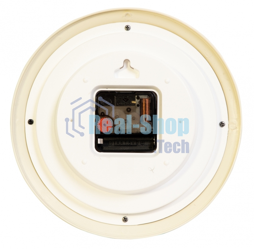 Часы настенные аналоговые Бюрократ WallC-R74P D21см слоновая кость