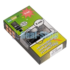 Автомобильная зарядка (от прикуривателя) More choice AC22m, два разъема USB, кабель Micro USB, 2.4A, черный