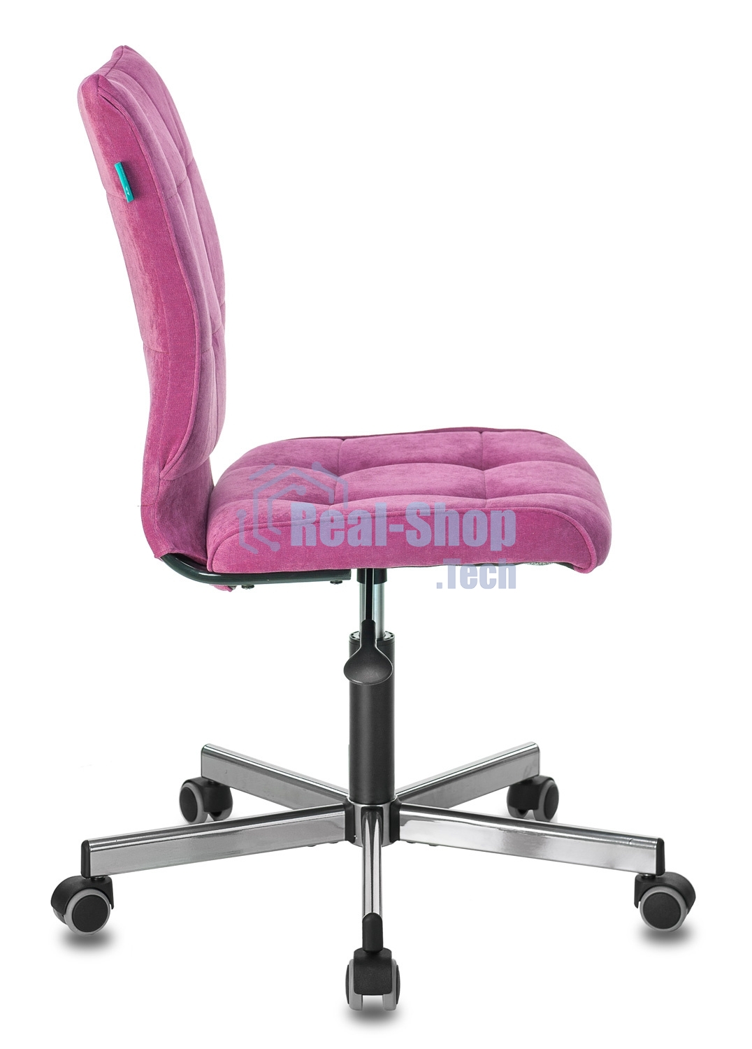 Кресло компьютерное Бюрократ CH-330M/LT-15 без подлокотников, малиновый, крестовина металл