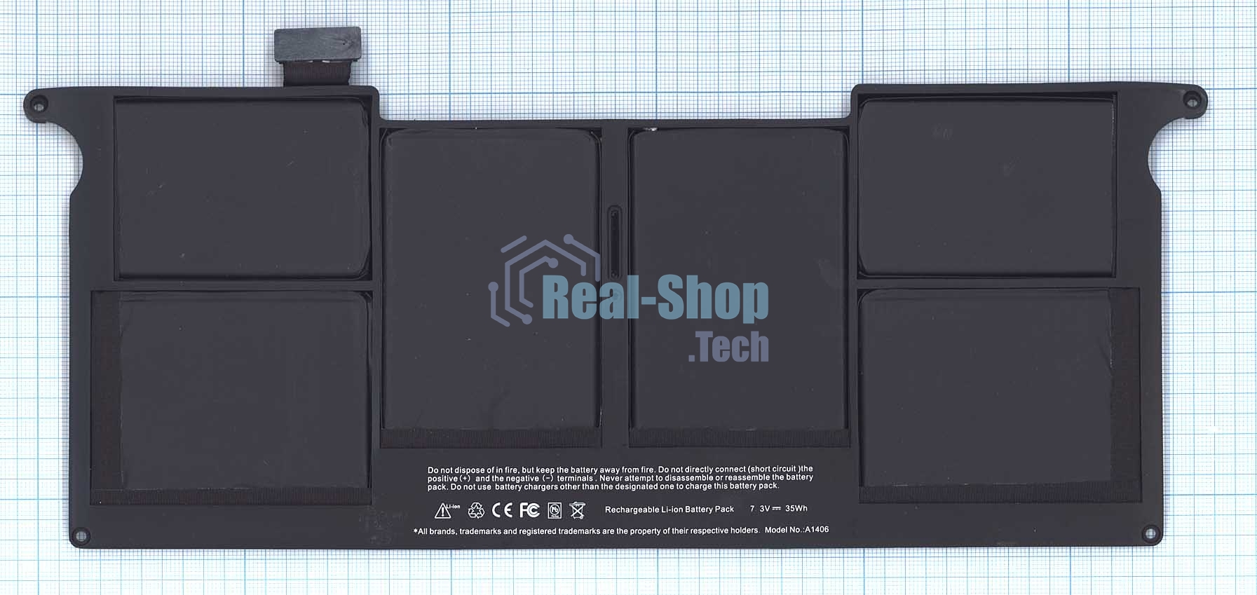 Аккумуляторная батарея для ноутбука Apple MacBook Air A1370 A1406 35Wh OEM