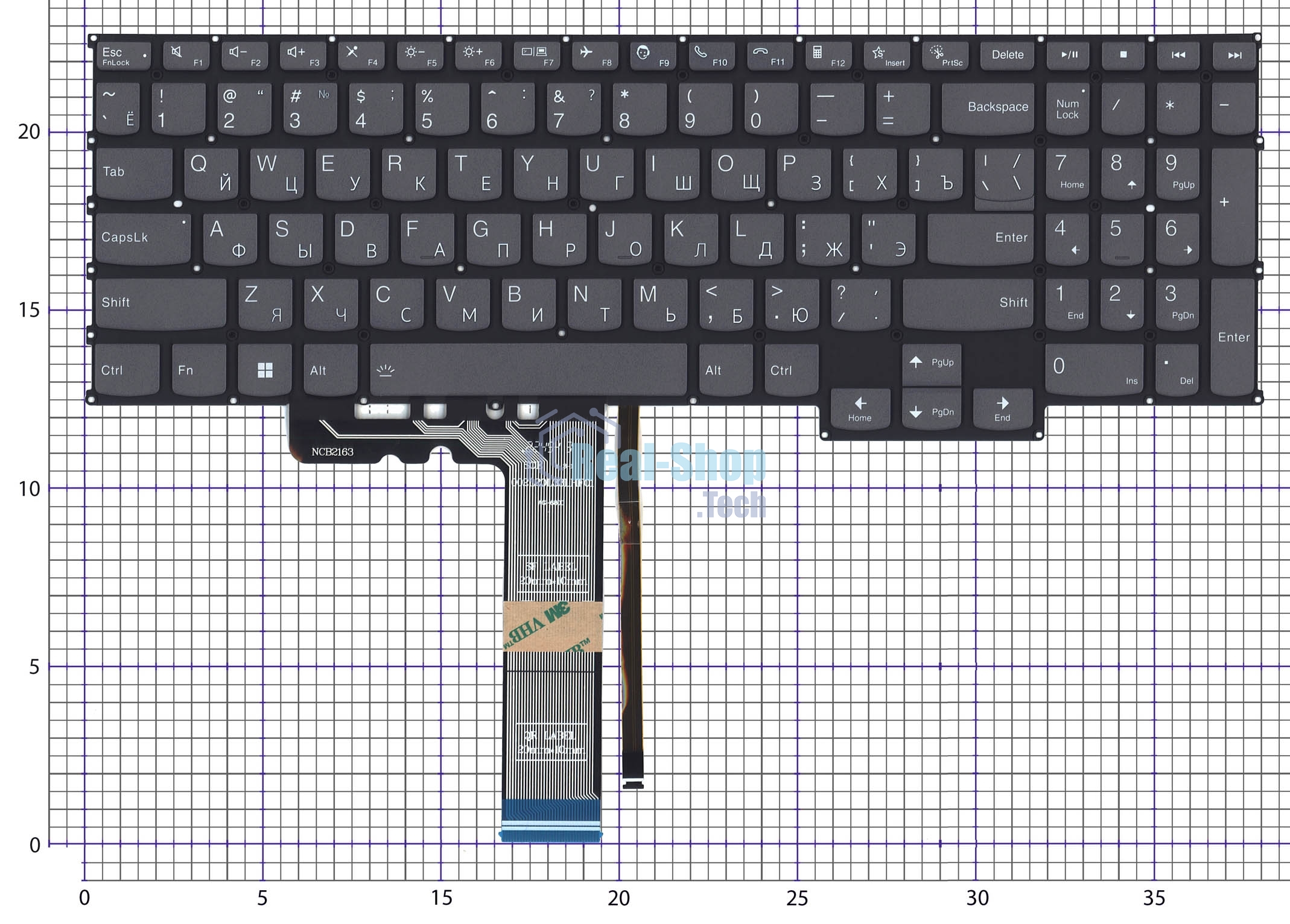 Клавиатура для ноутбука Lenovo 5 Chrome 16IAU7 черная