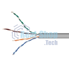 Кабель Cablexpert UPC-5051E-4-CU/100, UTP indoor 4x2x0.51, медный, кат.5e, однож., 100м, box, серый