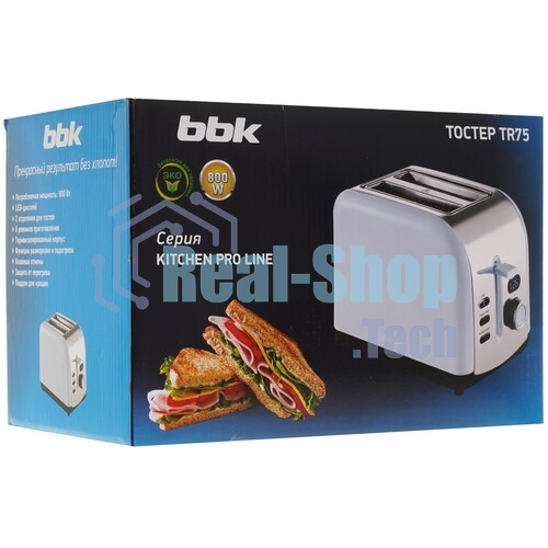 Тостер BBK TR75 светло голубой