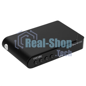 Ресивер эфирный цифровой DVB-T2 HD HD-555 пластик, дисплей, Эфир