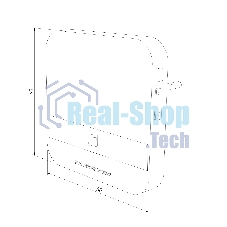 Звонок электрический бытовой (дверной) DBQ24M WL 52M IP44 / Чёрный