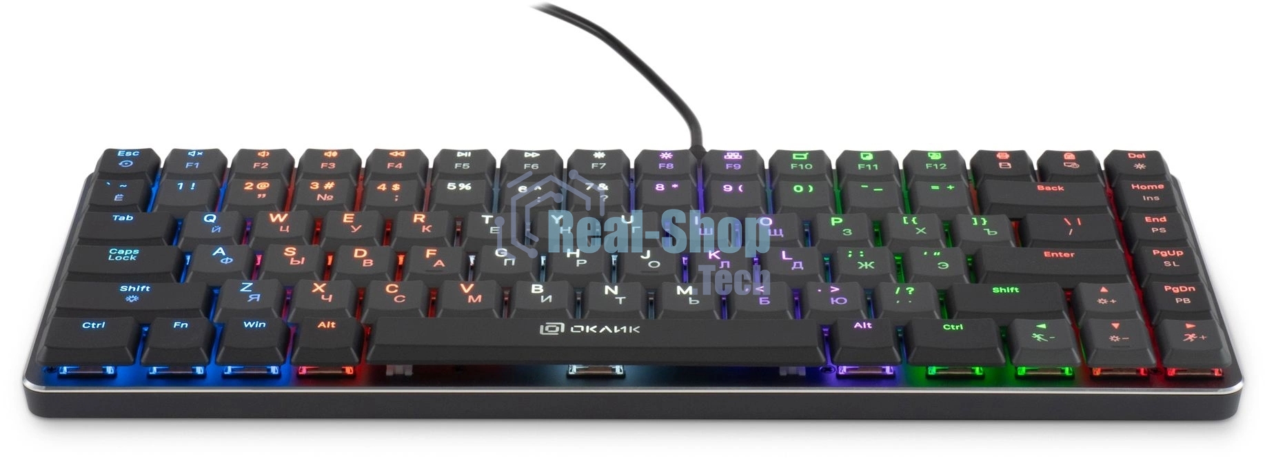 Клавиатура Oklick K615X проводная, USB Type-A, чёрный