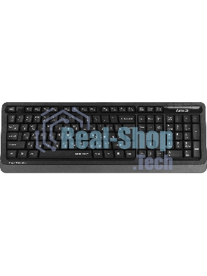 Комплект клавиатура+мышь A4Tech FStyler FGS1035Q беспроводной, USB, 2000 DPI, чёрный/серый