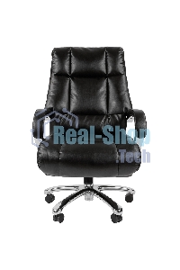 Кресло офисное Chairman 405 экокожа, хромированный металл, газпатрон 4 кл, ролики BIFMA 5,1, механизм качания