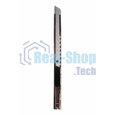 Нож с сегментированным лезвием Rexant 9 мм, корпус металлический, c клипсой