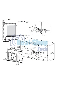 Шкаф духовой газовый Maunfeld EOGC604B, встраиваемый