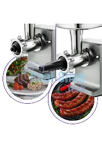 Мясорубка электрическая Kitfort KT-2108 1800Вт серебристый