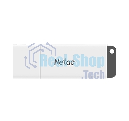 Флешка USB Netac U185 256Gb NT03U185N-256G-30WH, USB 3.0, с колпачком, пластиковая белая