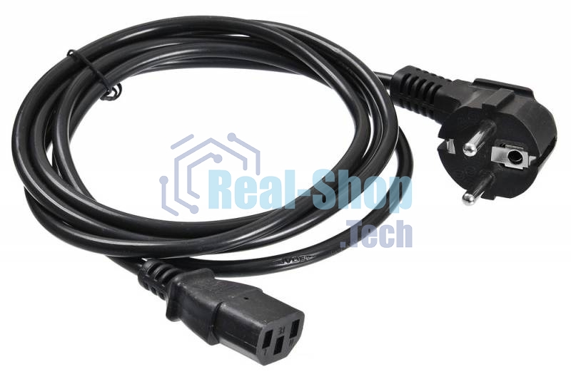 Кабель Buro BU-PCAB-ZP1 IEC C13 Евровилка 3м