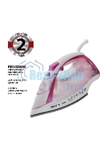 Утюг Polaris PIR2668AK 3m белый/розовый 2600Вт