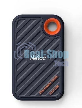 Внешний SSD Netac ZX20, 512 Gb, USB 3.2 Gen 2x2 Type-C, R/W 2000/1800, черный