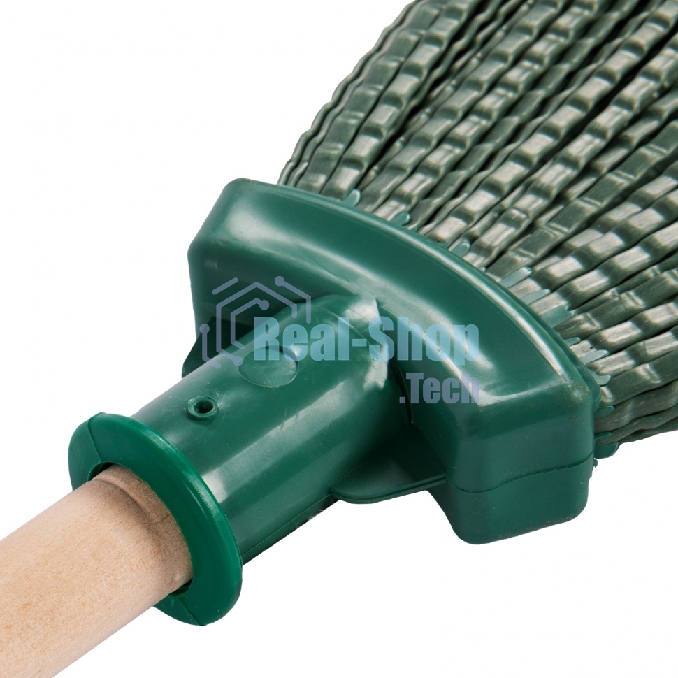 Метла Сибртех полипропиленовая 295 х 255 мм веерная, с черенком