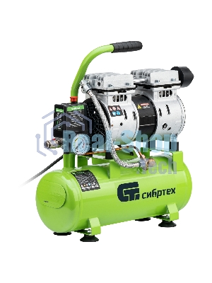 Компрессор безмаслянный малошумный Сибртех МБ 750/10,750 Вт, 10 л, 150 л/мин