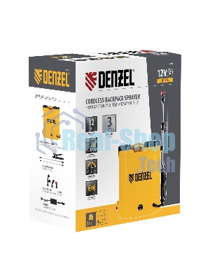 Опрыскиватель ранцевый аккумуляторный Denzel D-12LA, 12 л, щелочной акк., 12 В, 8 А·ч