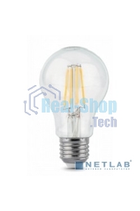 Лампа светодиодная Gauss 102802206LED Filament А60 Е27 6Вт 4100к 1/10/40
