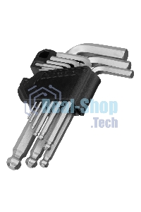 Набор ключей имбусовых Сибртех HEX, 1,5-10 мм, CrV, 9 шт., с шаром