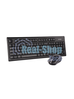 Комплект клавиатура+мышь A4Tech 3000NS беспроводной, USB, 1200 DPI, чёрный