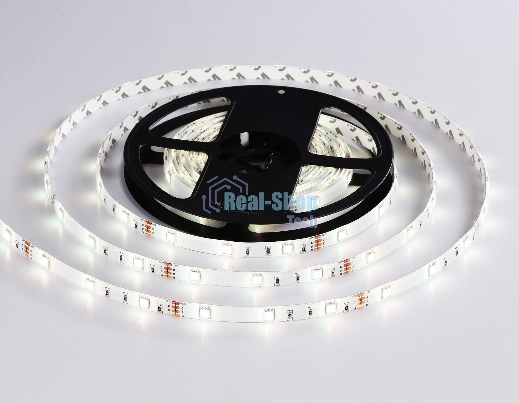 Комплект светодиодной ленты GS2501 5050 30Led/ 7.2W m/ 12V IP65 RGB/ 5000*10*2.87mm (4 конт.)