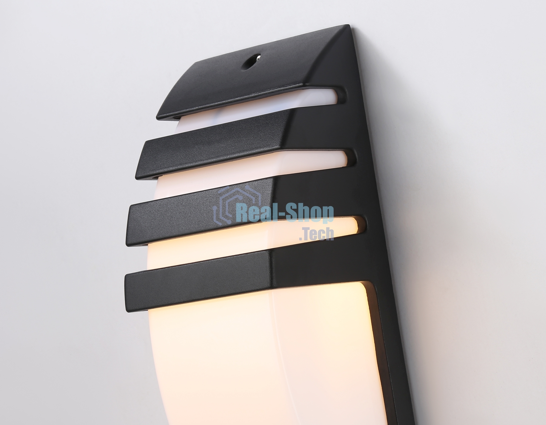 Уличный настенный архитектурный светильник ST5202 BK черный IP54 E27 max 40W 331*112*35