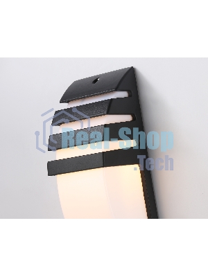 Уличный настенный архитектурный светильник ST5202 BK черный IP54 E27 max 40W 331*112*35