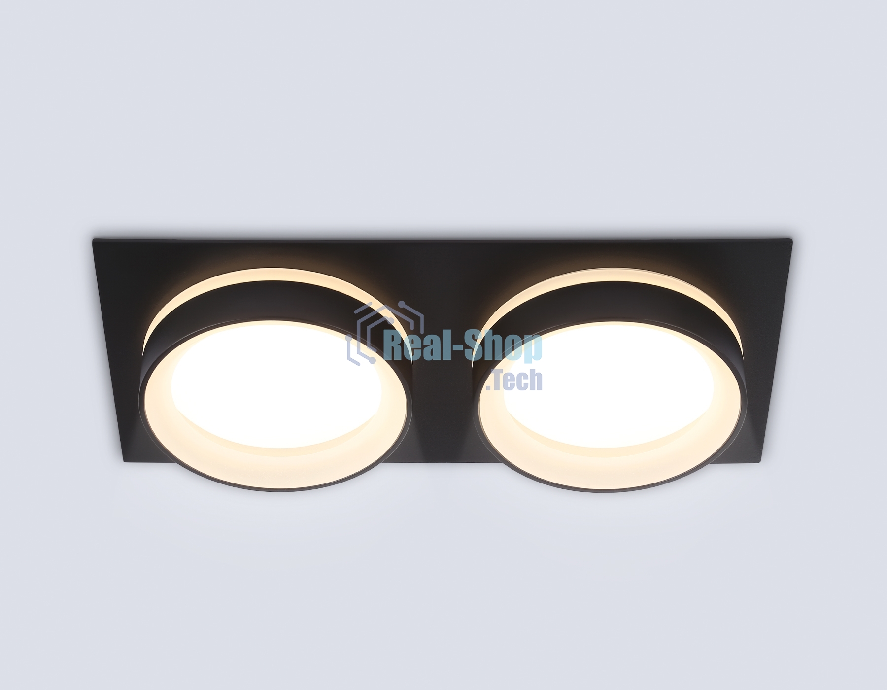 Светильник Ambrella light TN6712/2 BK черный IP44 GX53/2 max 15W 210*105*45