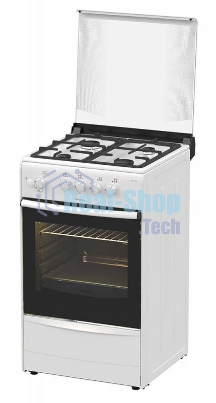 Плита газовая Darina 1B1 GM 441 008 W белый/черный, конфорок 4 шт, духовка 50 л, 50 см x 85 см x 51 см