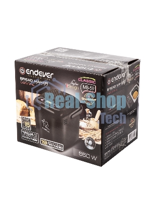 Хлебопечь Endever Skyline MB-59 черный, 550 Вт, 0.6 кг, 19 программ