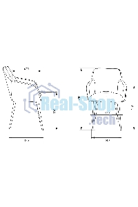 Кресло офисное Бюрократ CH-380F янтарный Italia 9, на ножках, металл черный