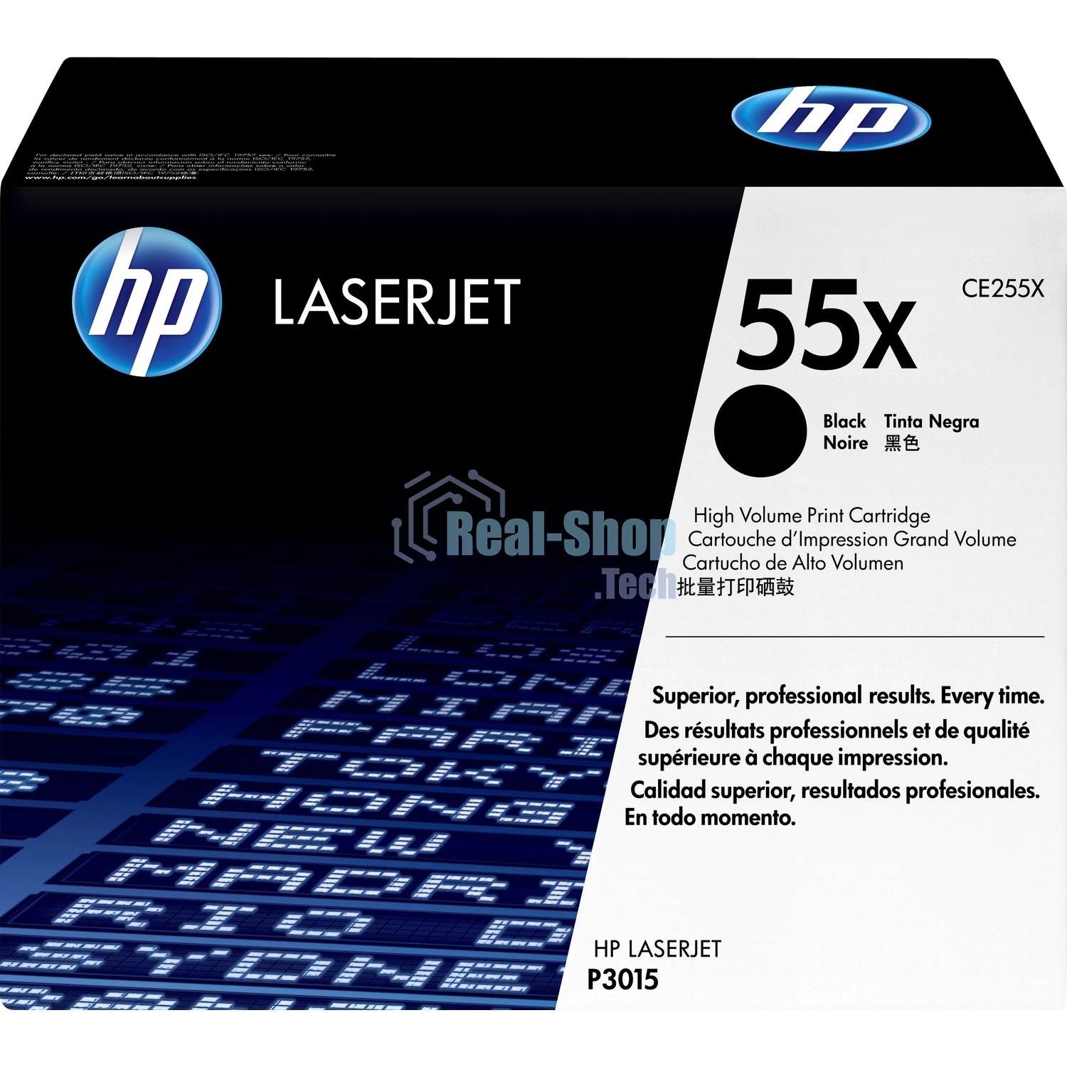 Картридж лазерный HP CE255X черный для LaserJet P3015/P3015d/P3015dn/P3015x 12500 стр.