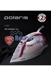 Утюг Polaris PIR2668AK 3m белый/розовый 2600Вт