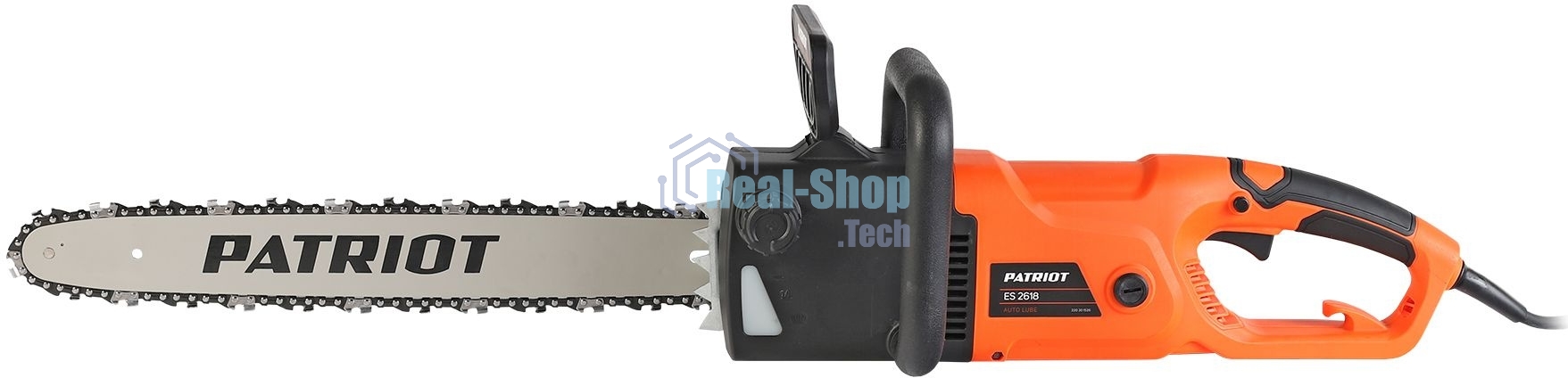 Пила цепная электрическая PATRIOT ES 2618, 2.5кВт,18' шина, продольный двигатель, плавный пуск, бесключевая натяжка цепи